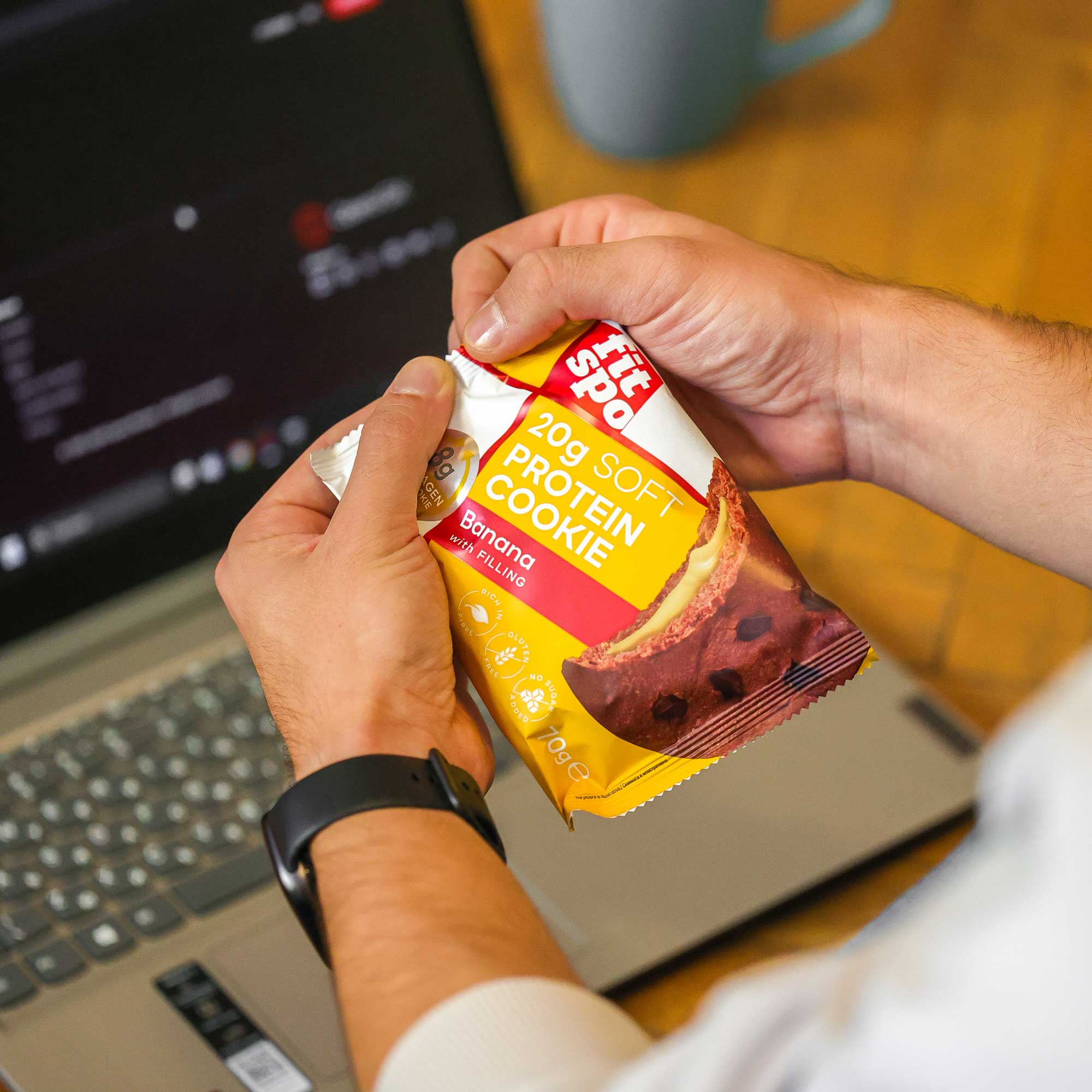 Protein cookie 20g protein, Banana, 10x70g – fitspozone