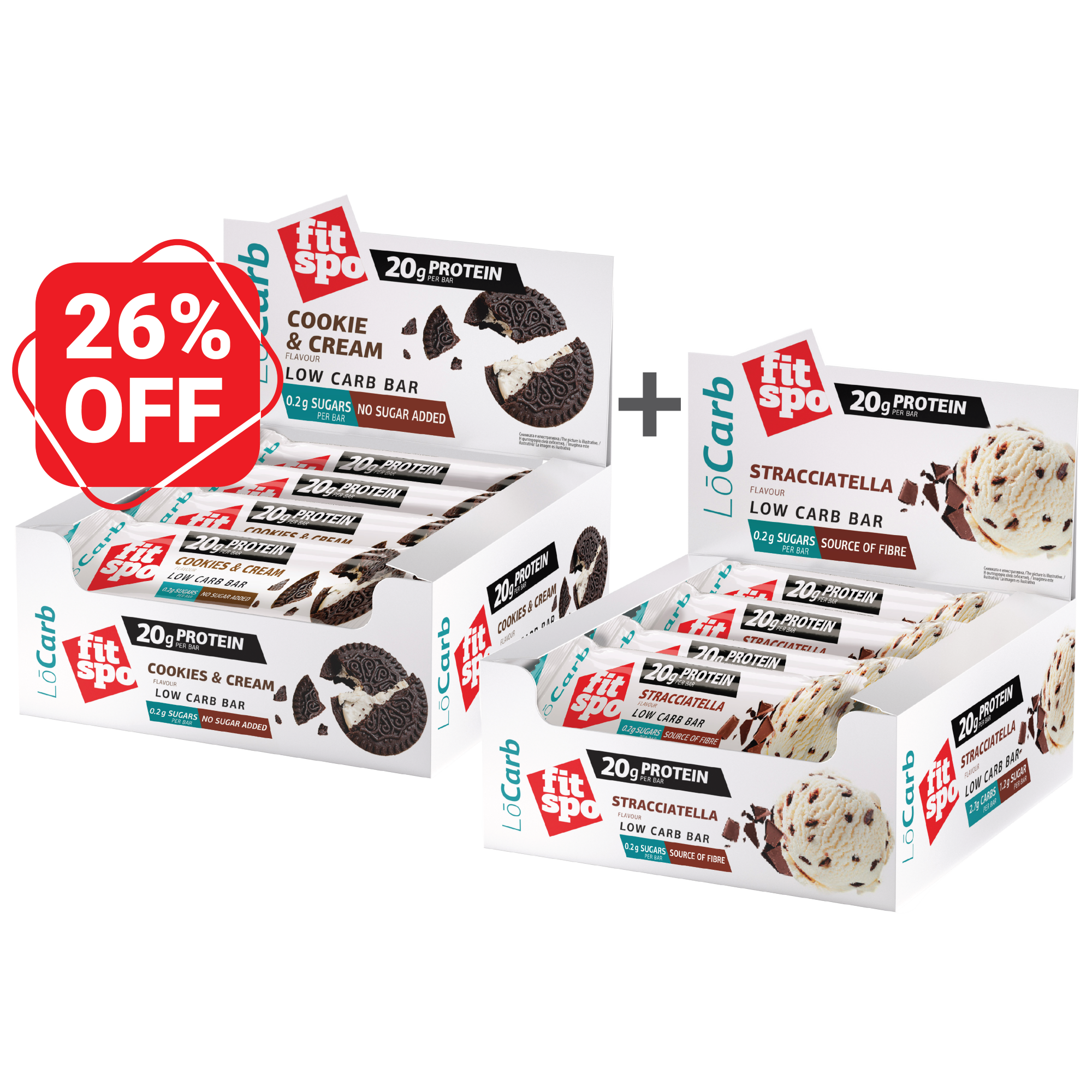 Бъндъл Протеинови барове LoCarb