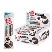 Protein Bar Lo Carb 20g protein, Cookies and Cream, 12x60g