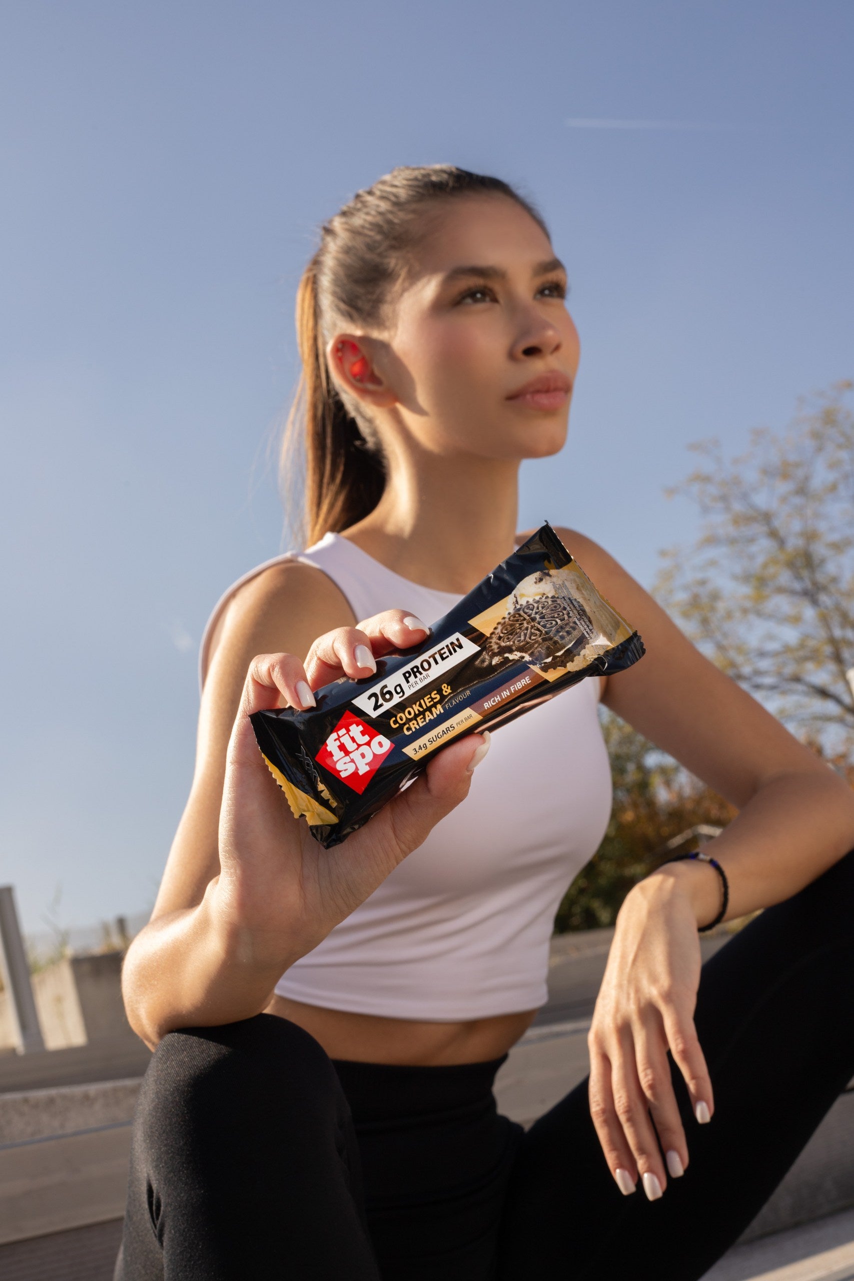 Protein Bar Maxx 26g protein, Cookies and Cream, 12x75g – fitspozone