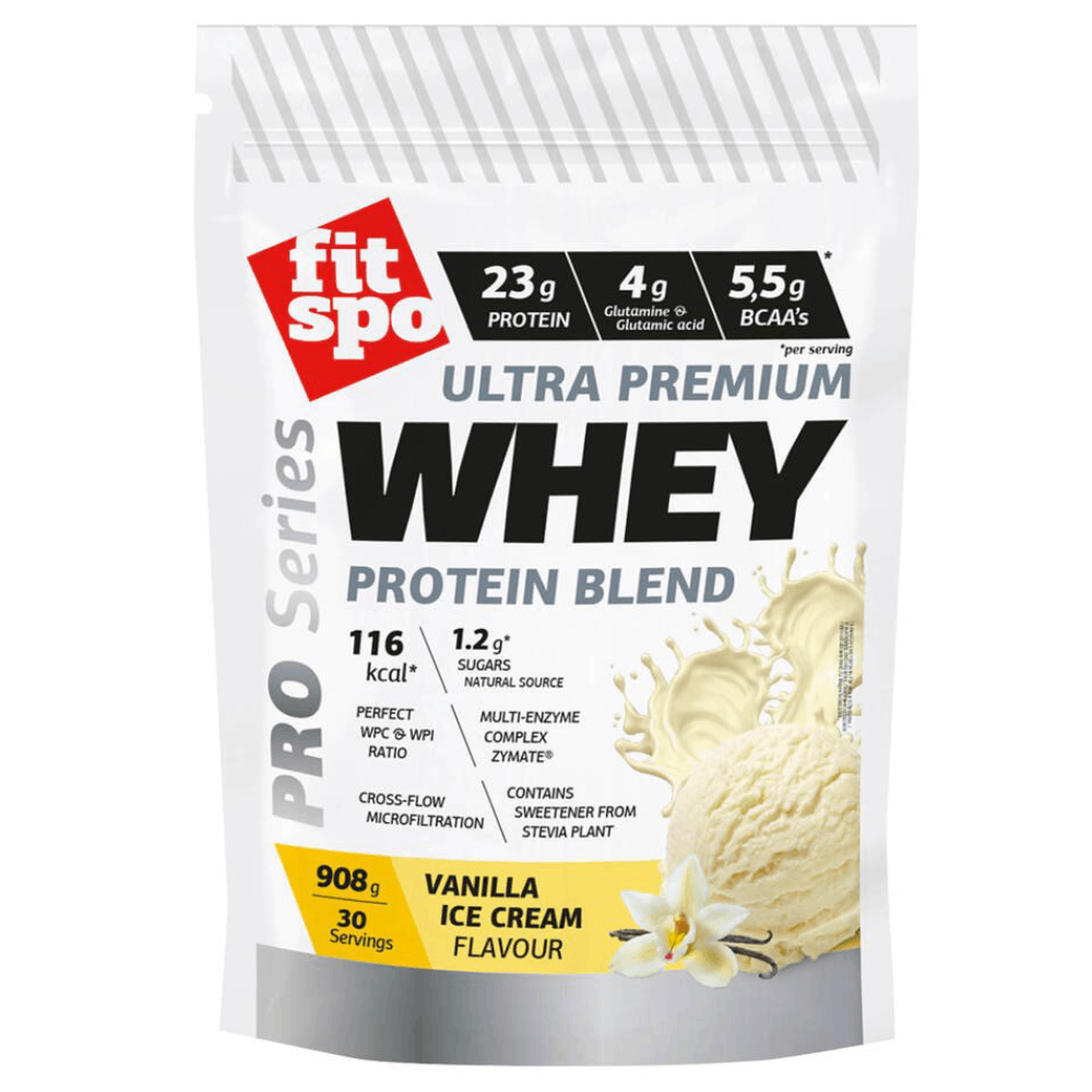 Whey Protein Powder Pro 23g Protein, Vanilla Ice Cream, 1x908g