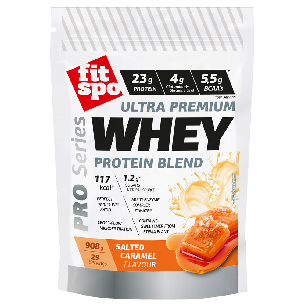 Whey Protein Powder Pro 23g Protein, Salted Caramel, 908g