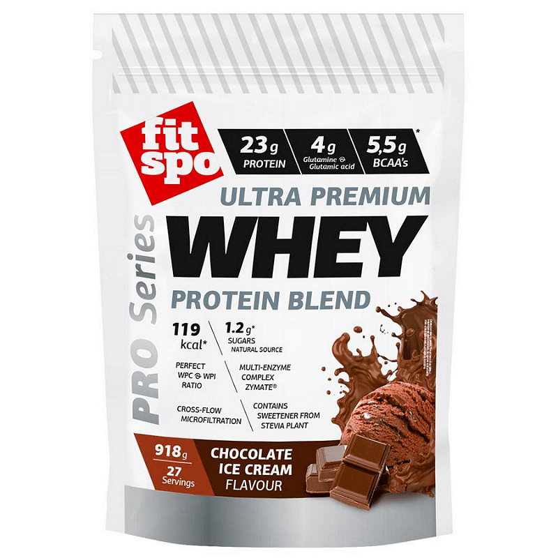 Whey Protein Powder Pro 23g Protein, Chocolate Ice Cream, 1x918g