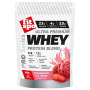 Whey Protein Powder Pro 23g Protein, Strawberry Ice Cream, 1x908g