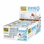 ZERO SUGAR Rice bar with milk chocolate and coconut, 20x18g