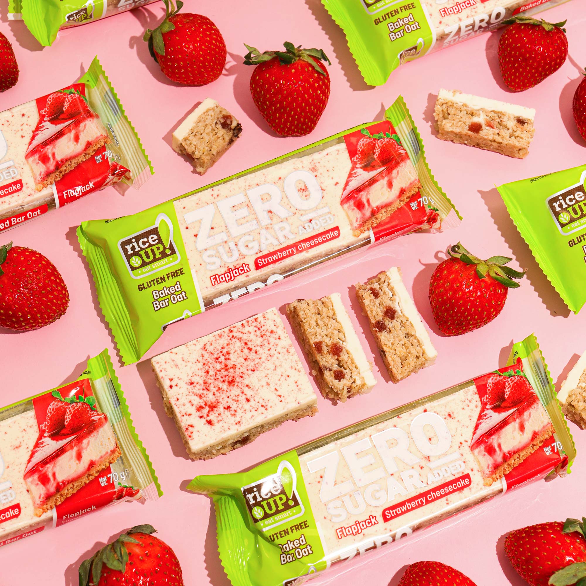 ZERO SUGAR Flapjack Berry Cheesecake, 12x70g – fitspozone